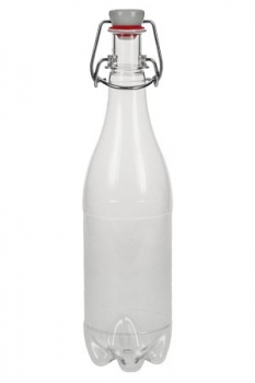 PET-Bügelflasche 450ml weiss Kunststoff inkl. Bügelverschluss 2. Wahl da etwas zerkratzt => nur solange Vorrat!